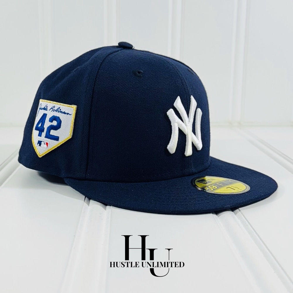 Exclusive Jackie Robinson 42 Tribute NY Yankees New Era 59Fifty Fitted Cap 7 1/2
